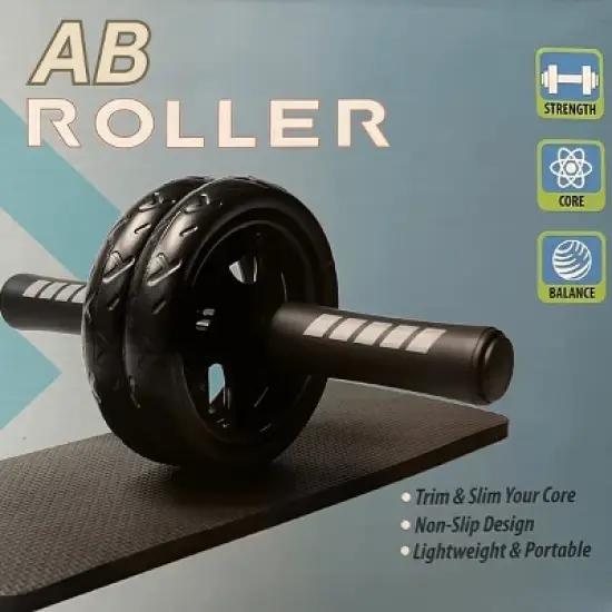 Ab Roller Wheel with Kneeling Pad for Abdominal and Core Strength Training for Men and Women image {1}