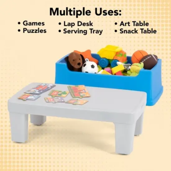 Simplay3 Play Around Kids' Storage Table Art Desk image {7}