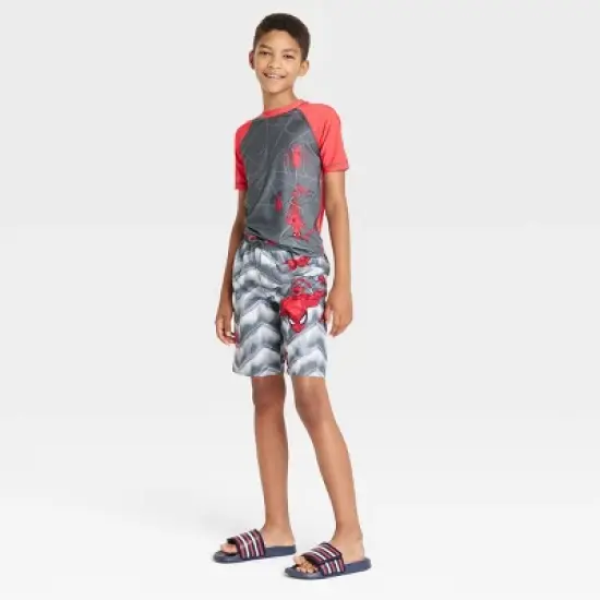 Boys' Spider-Man Swim Shorts - Gray image {2}