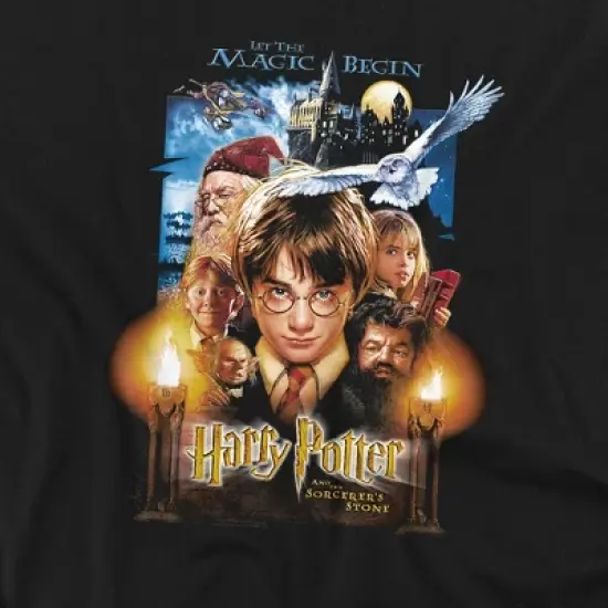 Men's Harry Potter T-Shirt Sorcerer's Stone Poster image {1}