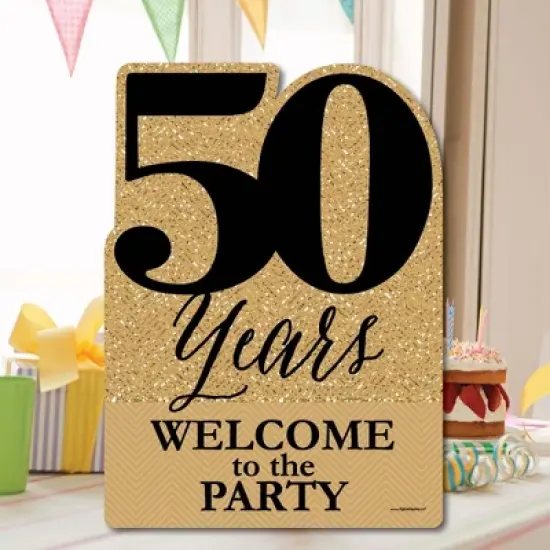 Big Dot of Happiness We Still Do - 50th Wedding Anniversary - Party Decorations - Anniversary Party Welcome Yard Sign image {2}