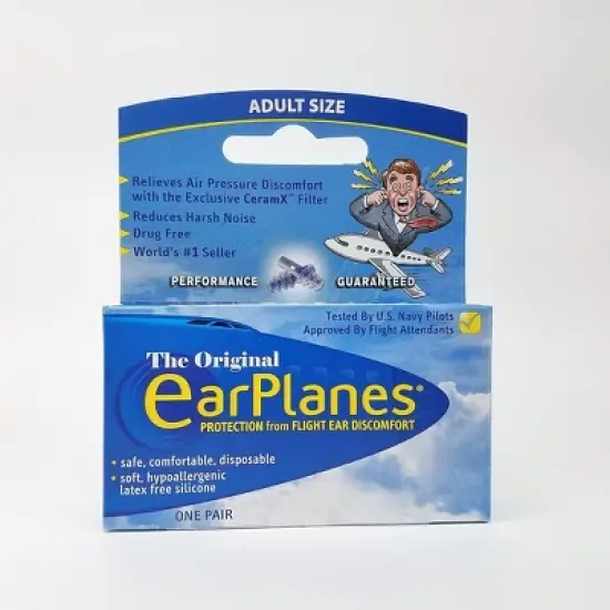 Earplanes AEP Earplugs - 1 pair image {3}