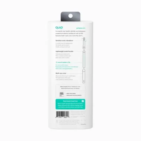 quip Metal 2-Minute Timer Electric Toothbrush Starter Kit with Travel Case image {9}
