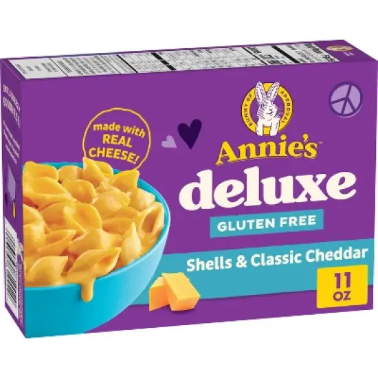 Annie's Deluxe Gluten Free Rice Pasta Shells & Cheese Sauce - 11oz image {7}