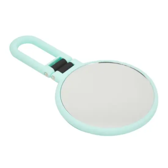 Glamlily Handheld Magnifying Mirror for Makeup, 1/10x Magnification (5.35 in, Green) image {6}