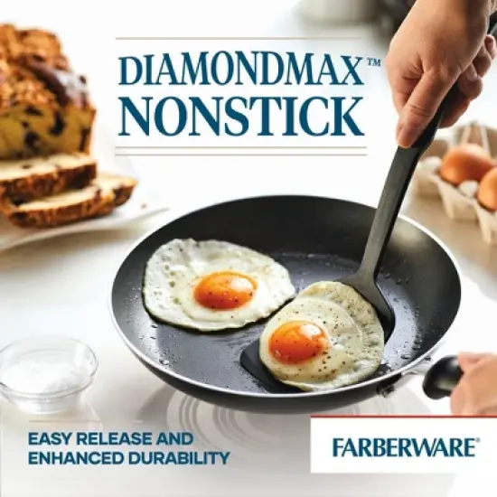 Farberware Reliance 8" Aluminum Nonstick Frying Pan Black image {1}