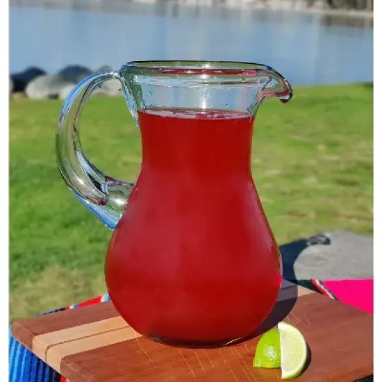 Dos Sue&ntilde;os Mexican Hand Blown  Pitcher - Natural - 84oz image {3}
