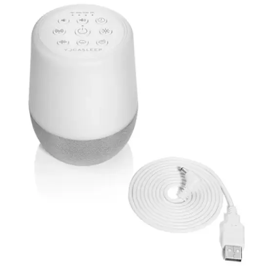 Yogasleep Duet White Noise Sleep Sound Machine, Night Light and Wireless Speaker image {3}