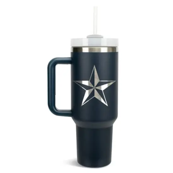 100 North Classic Nautical North Star Tattoo Wrap-Around 40 Oz. Stainless Steel Water Bottle Coffee Mug, Spill & Leak Resistant, Travel Tumbler with image {5}