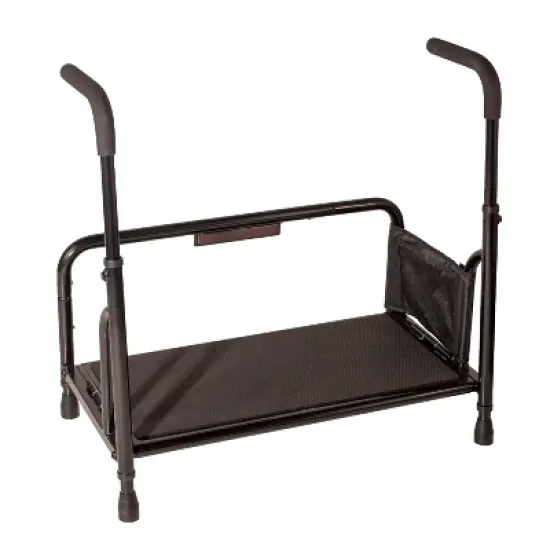 Stander Step Stool, Heavy Duty Bed Step with Adjustable Hand Rails image {9}