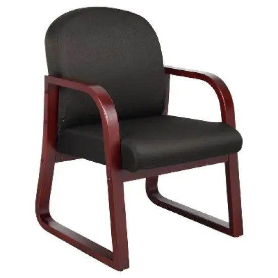 Mahogany Reception Chair - Boss Office Products image {6}