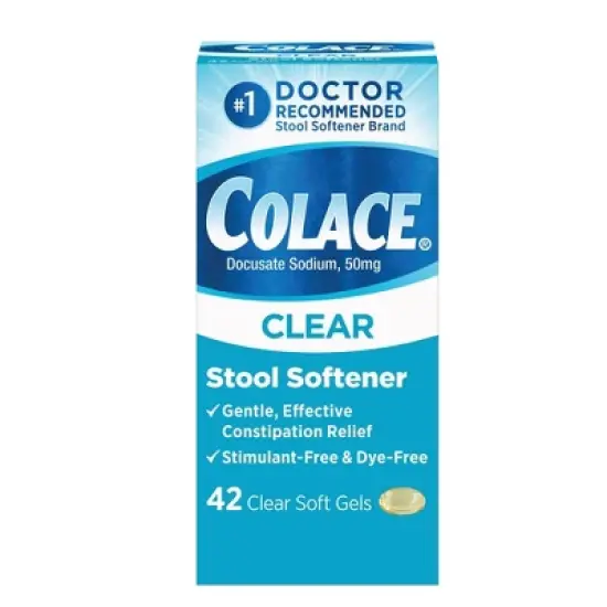 Colace Clear Soft Gels - 42ct image {7}