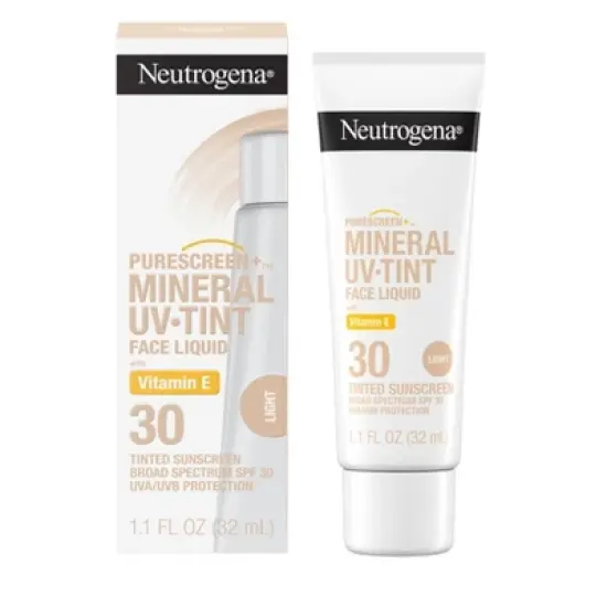 Neutrogena Mineral UV Tint Face Liquid Light Sunscreen - SPF 30 - 1.1oz image {1}