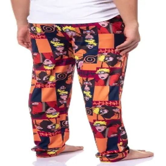 Naruto Shippuden Men's Allover Character Adult Lounge Pajama Pants image {3}