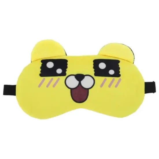 Unique Bargains Soft Cartoon Sleep Mask Square Eyes Yellow 1 Pc image {6}