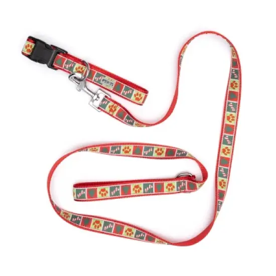 The Worthy Dog Good Tidings Adjustable Dog Collar image {1}