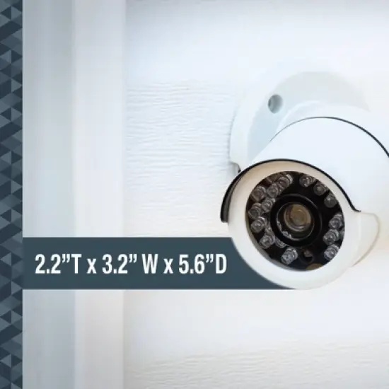 Sabre Fake Security Camera: Indoor & Outdoor Home Security Accessory, Adjustable Mount, White, Requires 2 AA Batteries image {3}