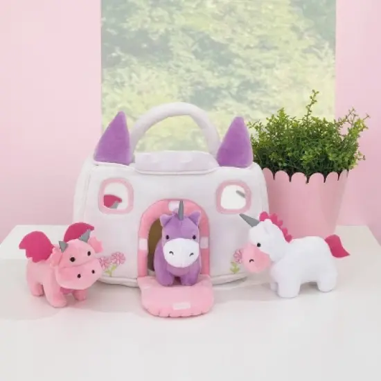 Little Love by NoJo Magical Castle Toy Set - White Plush - 4pc image {3}