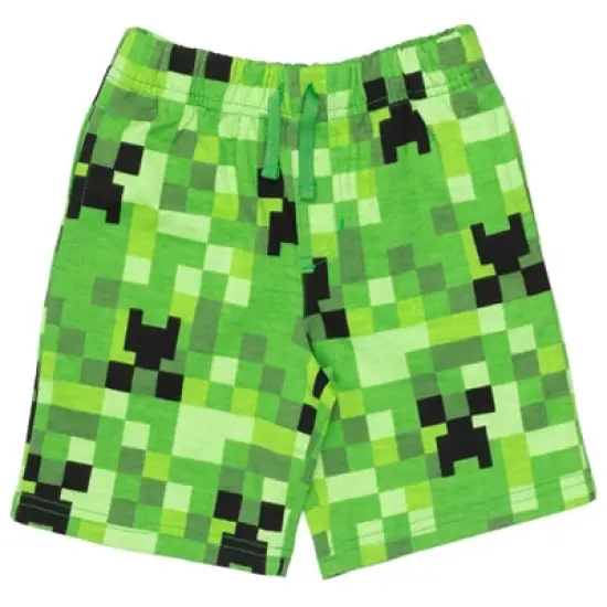 Minecraft Skeleton Enderman Zombie French Terry 3 Pack Shorts Little Kid to Big Kid  image {5}