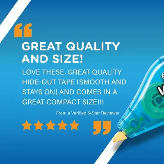 Wite-Out mini Correction Tape White 6/Pack WOTMP61-WHI image {3}
