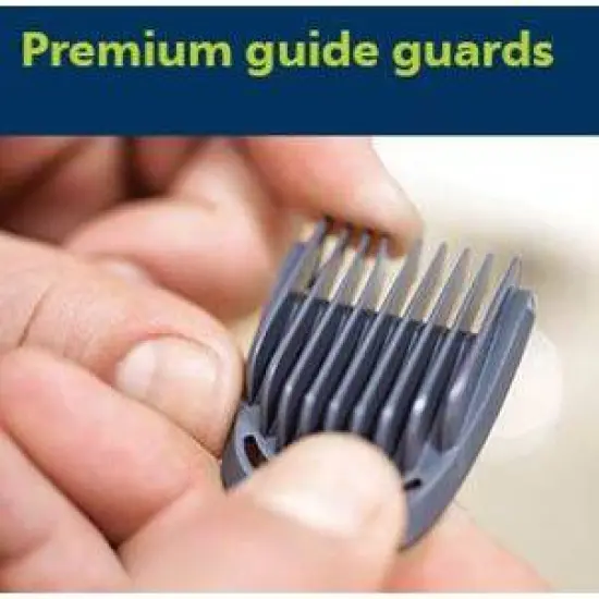 Philips Norelco Series 3000 Multigroom All-in-One Men's Rechargeable Electric Trimmer with 13 Attachments - MG3740/40 image {11}