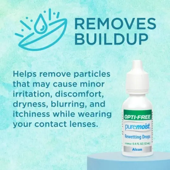Opti-Free PureMoist Contact Lens Rewetting Drops - 0.4 fl oz image {4}