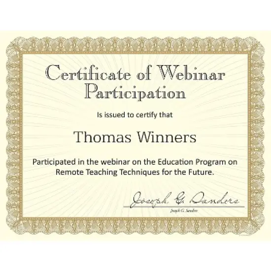 Masterpiece Studios Value Certificates 8.5" x 11" Metallic Gold 100/Pack (961035S) image {2}