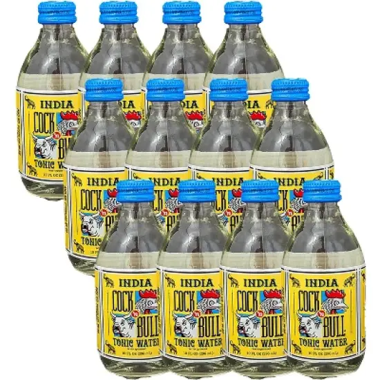 Cock n Bull Tonic Water 10oz Soda Bottles - Ideal Mixer for Cocktails, Mocktails, and Bartenders - Premium Quality for Perfect Mixed Drinks - Refreshing Flavor Profile- Made In USA image {2}