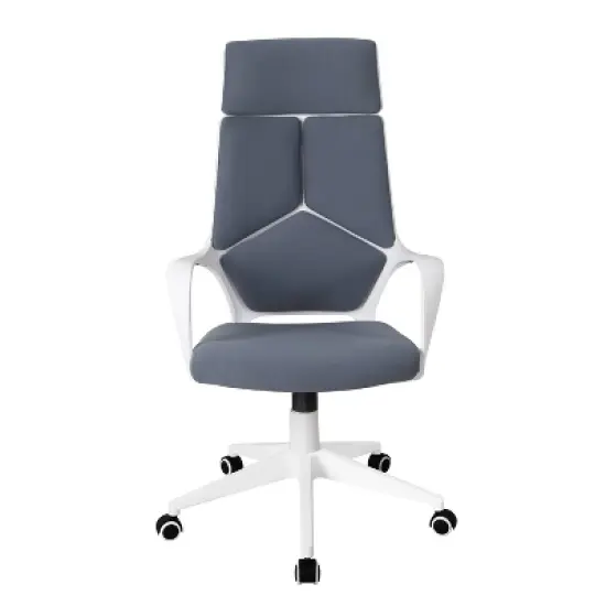 Modern Studio Office Chair Gray/White - Techni Mobili image {2}