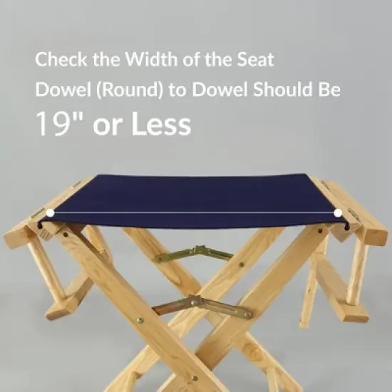 Director's Chair Replacement Canvas Hunter Cabana - Flora Home image {5}