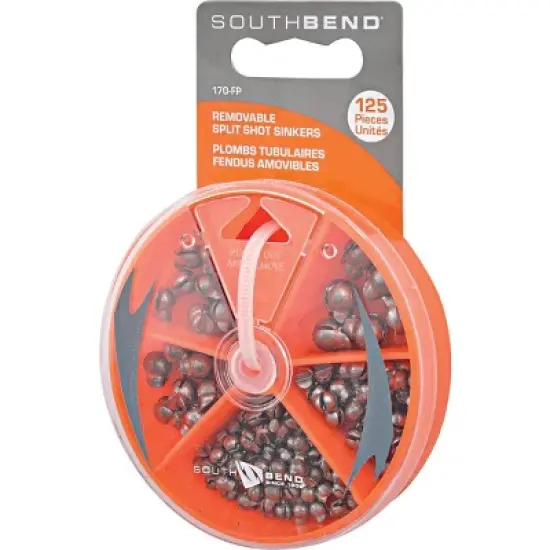 Vanguard  125-Piece Removable Split Shot Sinker Kit Assortment VREMSS-124 image {1}