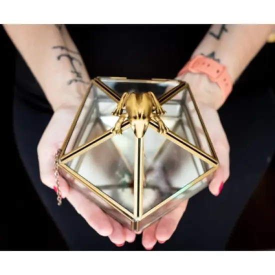 Ukonic Harry Potter Gold Chocolate Frog Jewelry Box Storage Case Organizer image {5}