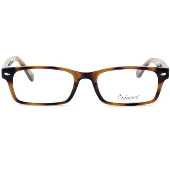 Enhance Designer Reading Glasses EN3928-45 mm X-Small Tortoise Brown Gold Havana image {3}