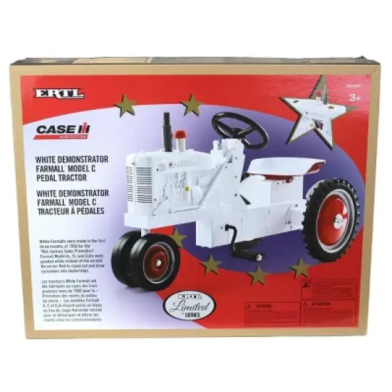 ERTL Farmall C White Demonstrator Pedal Tractor, Farmall 100th Anniversary, ERTL Limited Series ZFN44214 image {4}