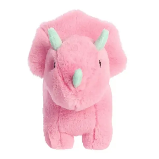 Aurora Small Trix Triceratops Eco Nation Eco-Friendly Stuffed Animal Pink 6" image {1}