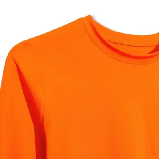 Liberty & Justice Women's Long Sleeve Cropped Rash Guard - Orange image {4}