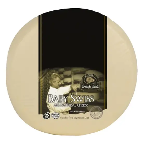 Boar's Head Baby Swiss Cheese - 5lbs - price per lb image {1}