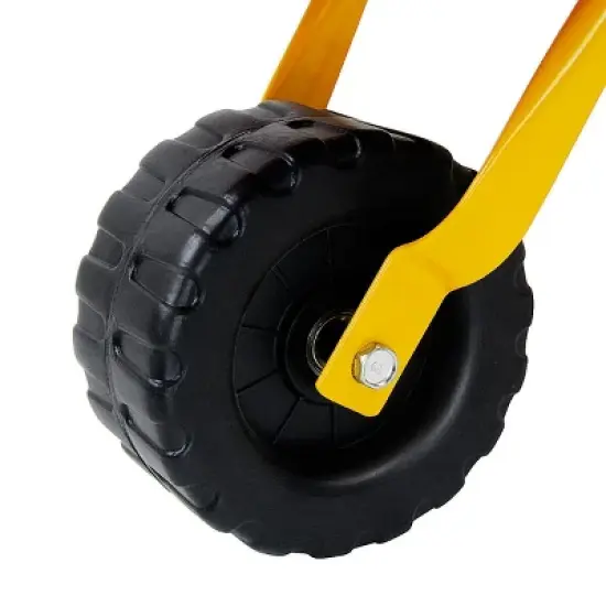 Infans Kids Metal Wheelbarrow Children's Size Outdoor Garden Backyard Play Toy Red image {5}