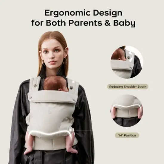 Bc Babycare Baby Carrier for Newborn to Toddler Ergonomic Breathable Baby Wraps image {3}