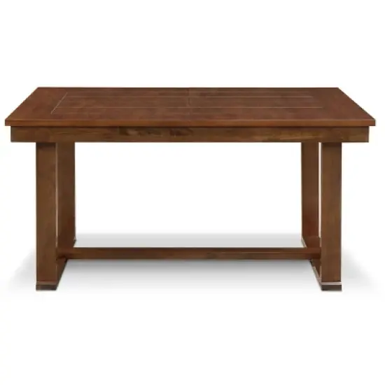 Wesley Extendable Dining Table Brown - ClickDecor image {1}