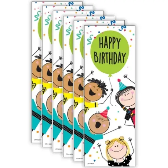 Creative Teaching Press&reg; Happy Birthday Bookmark, 30 Per Pack, 6 Packs image {3}