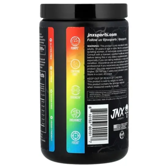 JNX Sports Stim-Free Pump, Pre-Workout, Sour Candy, 20.4 oz (580 g) image {2}