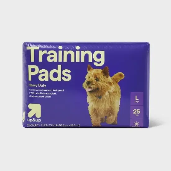 Puppy and Adult Dog Extra Absorbency Heavy Duty Training Pads - L - 25ct - up&up&trade; image {5}