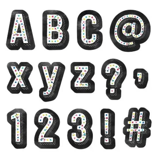 Creative Teaching Press&reg; Chalk It Up! Colorful Chalk Designer Letters, 216 Pieces image {3}