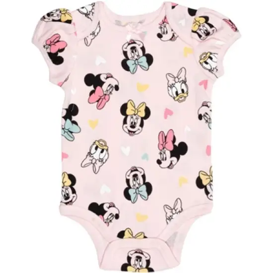 Disney Donald Duck Mickey Mouse Minnie Mouse Baby Girls Bodysuits Newborn to Infant image {5}