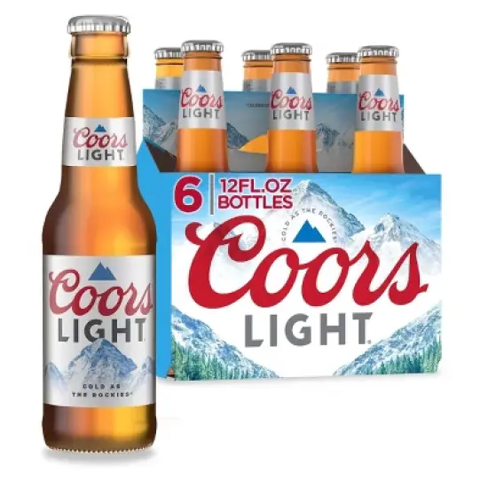 Coors Light Beer - 6pk/12 fl oz Bottles image {5}
