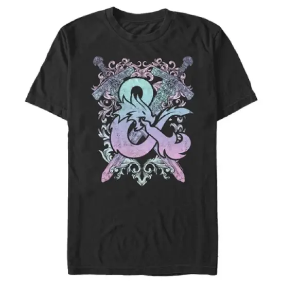 Men's Dungeons & Dragons Pastel Rainbow Logo T-Shirt image {5}