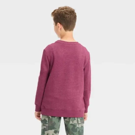 Boys' Crewneck Fleece Pullover Sweatshirt - Cat & Jack&trade; image {2}