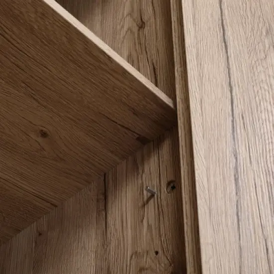 HOMCOM 72" Freestanding 4-Door Kitchen Pantry, Storage Cabinet Organizer with 4-Tiers, and Adjustable Shelves, Natural image {5}