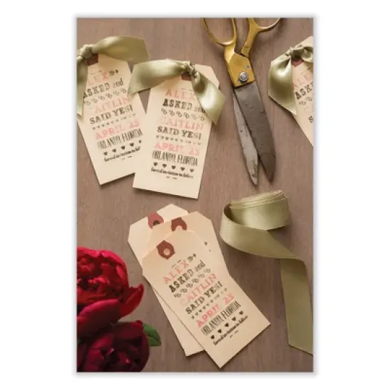 Avery Double Wired Shipping Tags, 11.5 pt Stock, 4.25 x 2.13, Manila, 1,000/Box image {1}